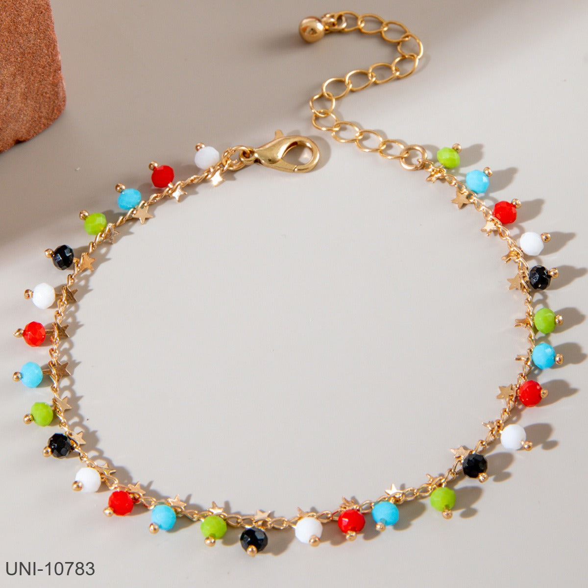 UNI-10783 - Multi Beads Gold - Bracelet