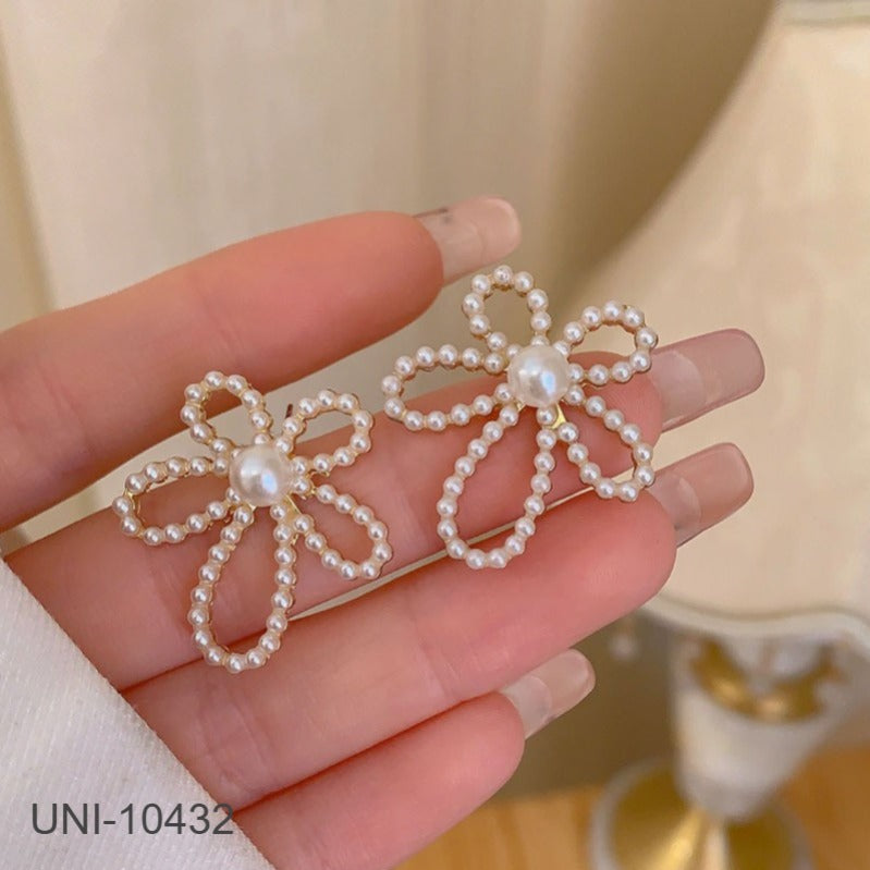 UNI-10432 - Flower Pearl - Earring