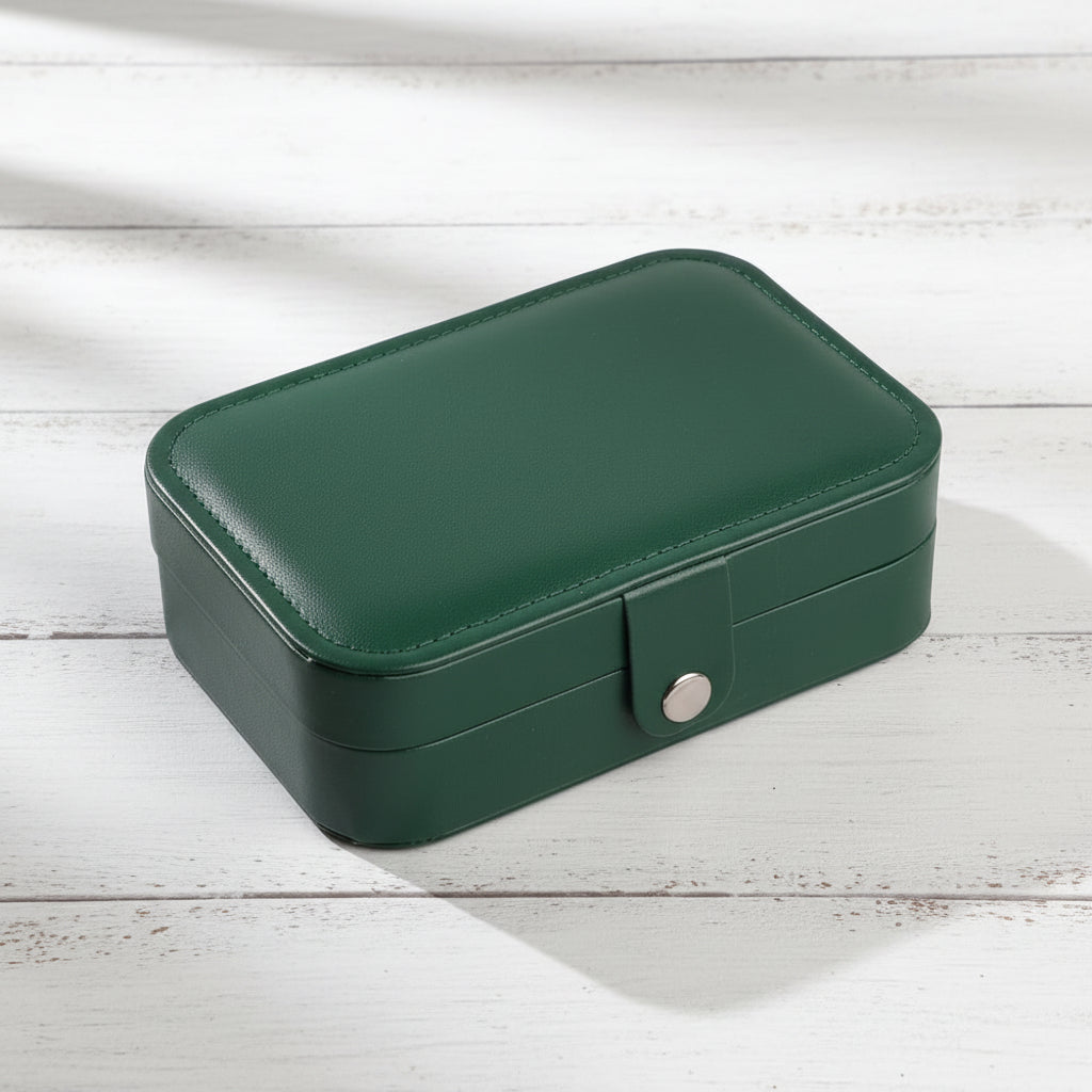 JJ - 11018 - Dark Green Large - Jewelry Box