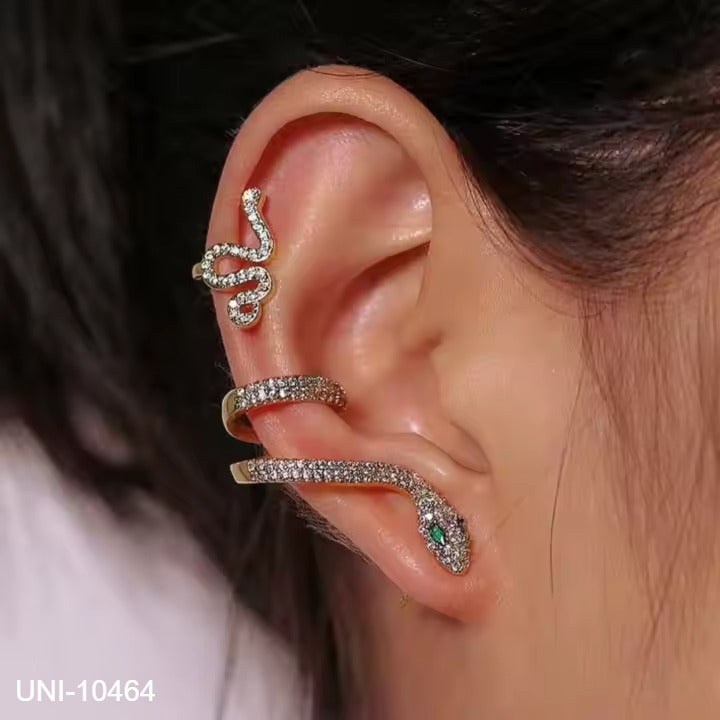 UNI-10464 - Gold Snake - Ear Cuff Set of 2