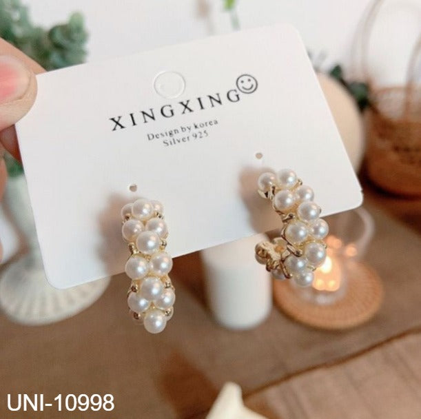 UNI-10998 - Pearly Gold - Earrings