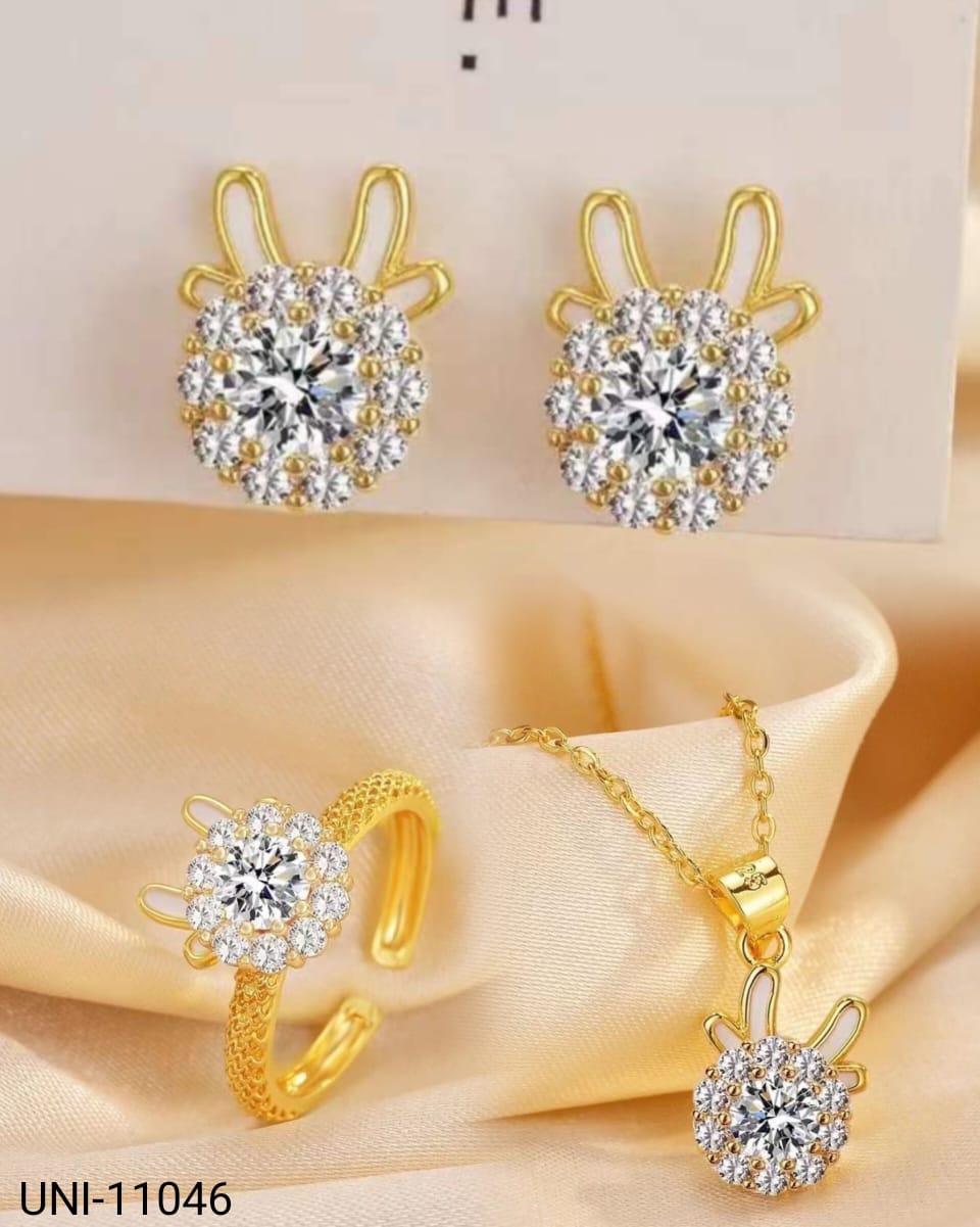 UNI-11046 - Deer Diamond Gold - Jewelry Set