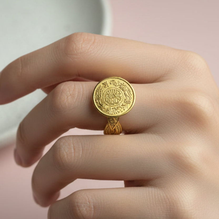 R-102 - Gold Coin - Ring