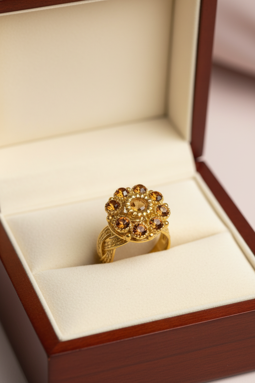 R-105 - Diamonds Gold - Ring Style 1