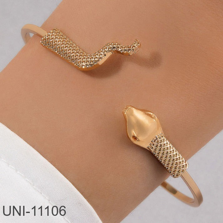 UNI-11106 - Gold Snake Bangle - Bracelet
