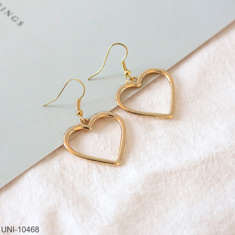 UNI-10468 - Gold Glam Heart - Earring