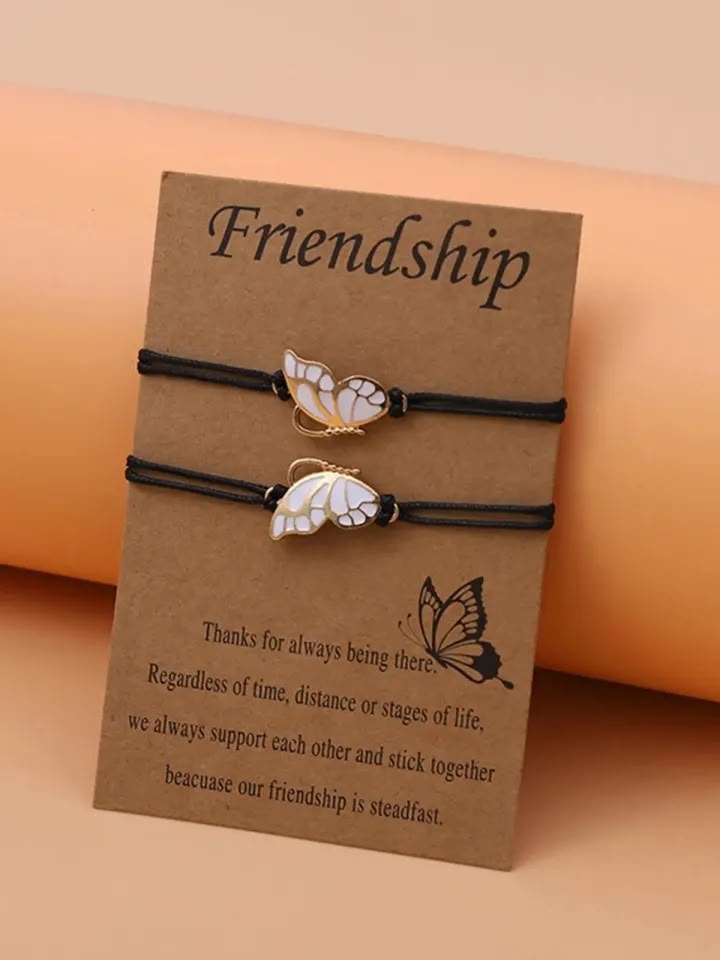 UNI-12168-1 - Friendship Gold Butterfly - Bracelet Set