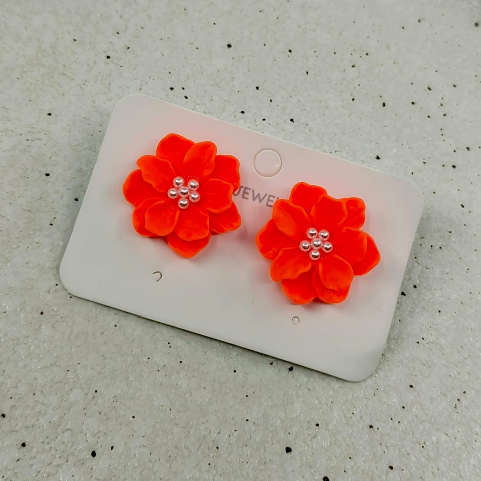 UNI-10571 - Pearly Flower - Earring