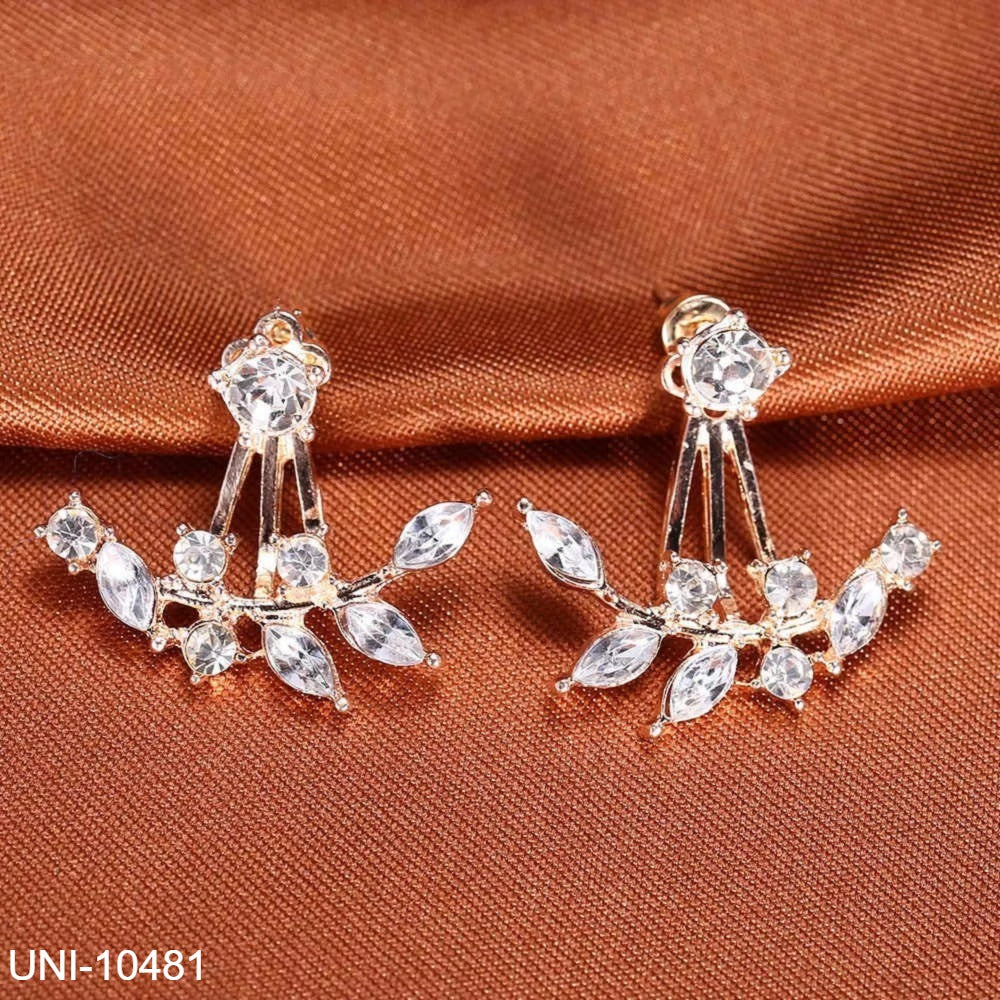 UNI-10481 - Rose Gold Leaf - Earring