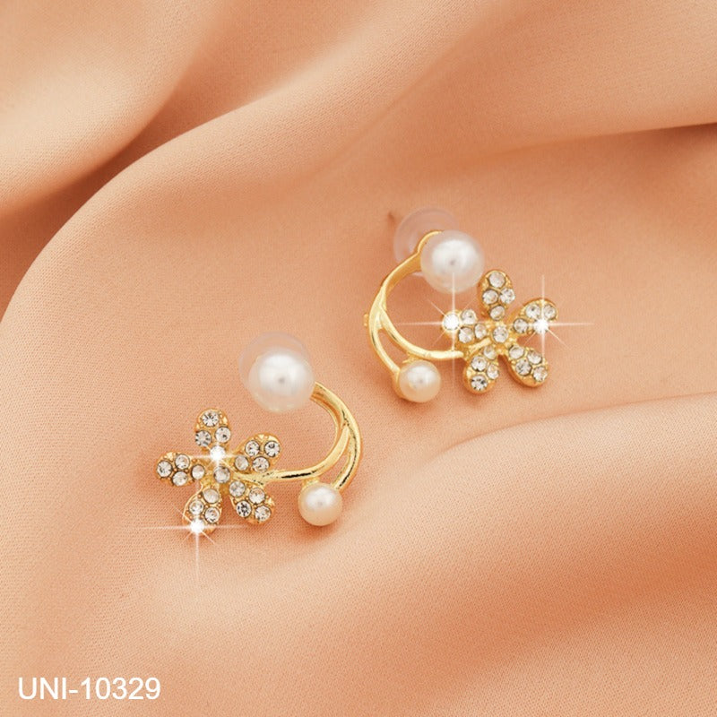 UNI-10329 - Blinky Flower Pearl - Earring