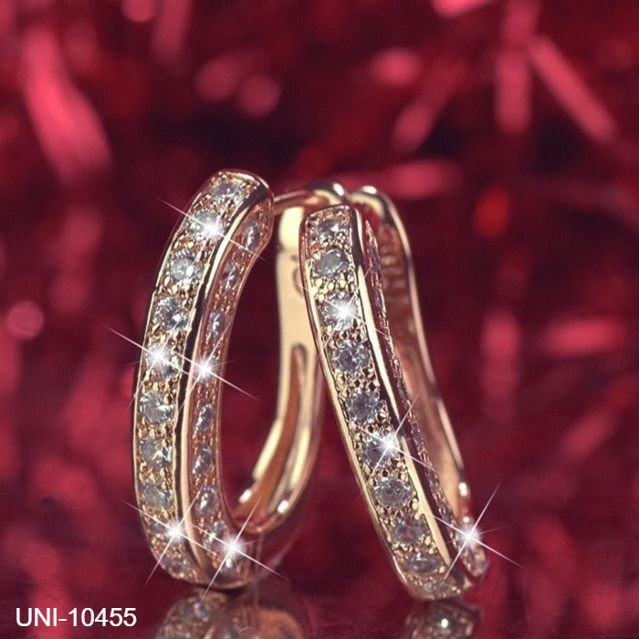 UNI-10455 - Rose Gold Diamond Sparkle - Earring