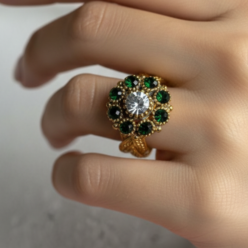 R-107 - Diamonds Gold - Ring Style 3