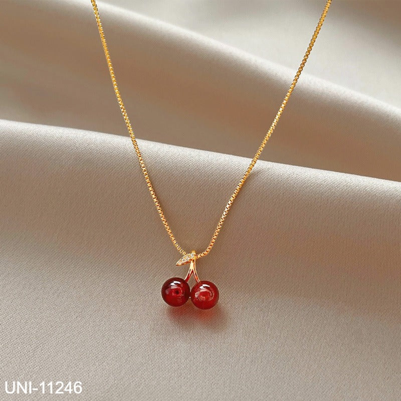 UNI-11246 - Cherry Gold - Necklace