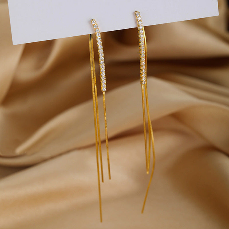 UNI-10491 - Dangling Gold - Earring