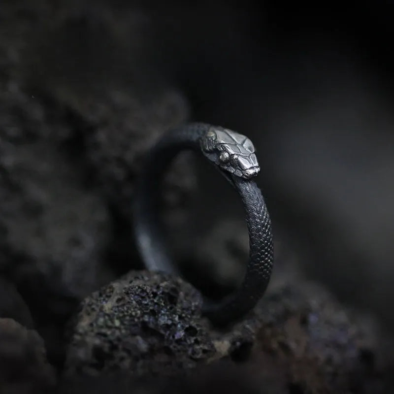 UNI-11138 - Ouroboros Black Snake - Ring