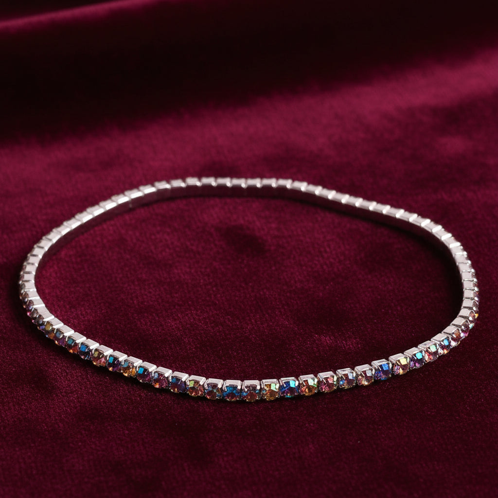 UNI-10605-1 - Multi Diamonds Silver - Bracelet