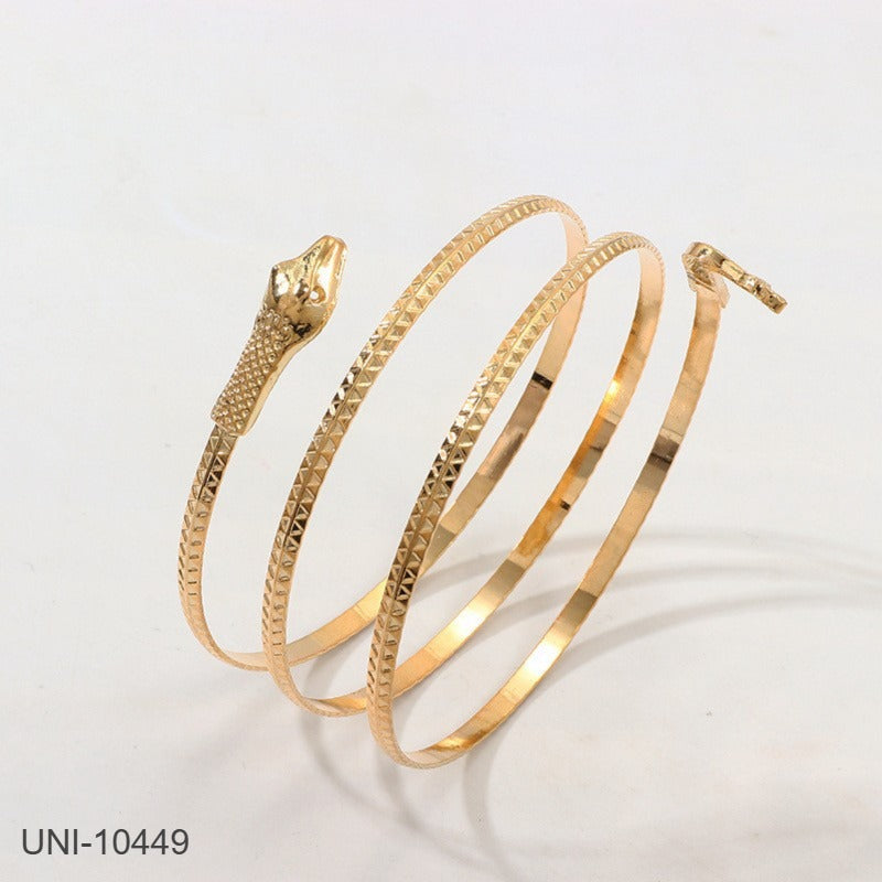 UNI-10449 -  Gold Snake Bangle - Bracelet