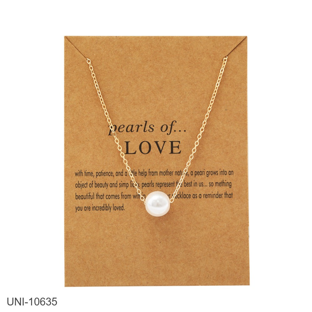 UNI-10634 - Pearls Of Love - Necklace