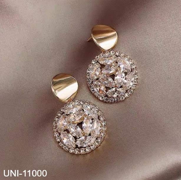 UNI-11000 - Fancy Diamonds Gold - Earrings