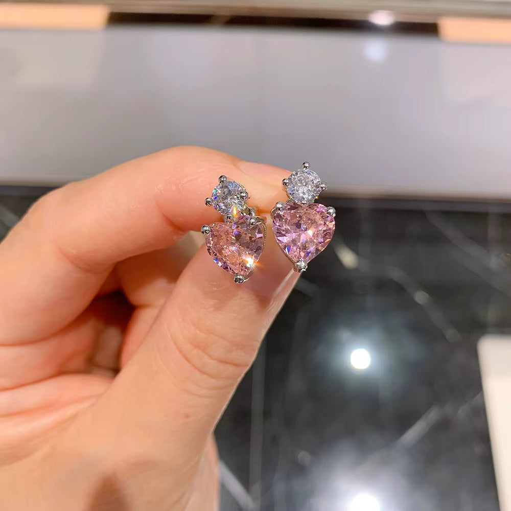UNI-11041-2 - Pink love - Earring