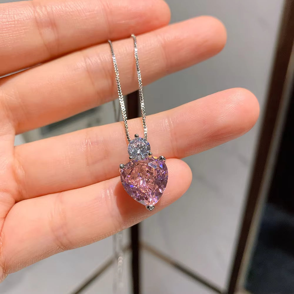 UNI-11041-1 Pink love - Necklace