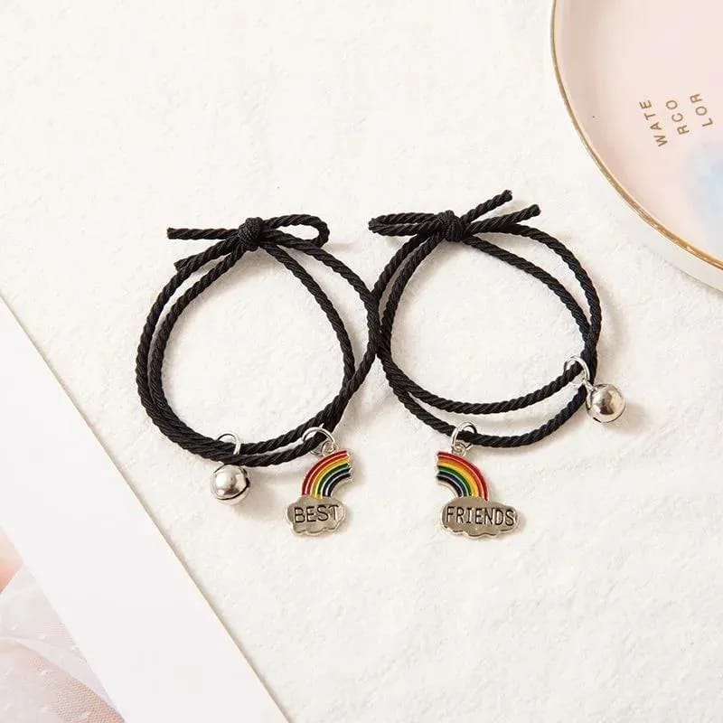 UNI-12150 - Best Friends Rainbow Black - Bracelet Set