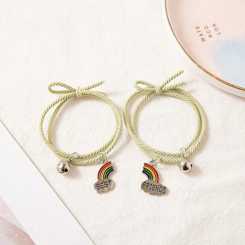UNI-12149 - Best Friends Rainbow Green - Bracelet Set