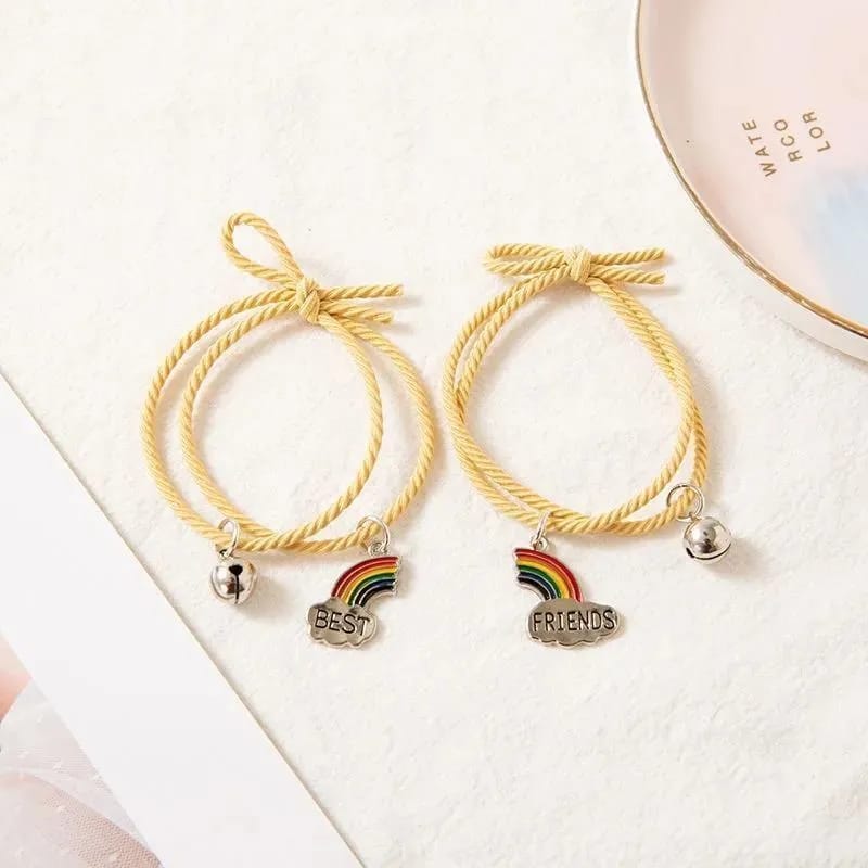 UNI-12148 - Best Friends Rainbow Yellow - Bracelet Set