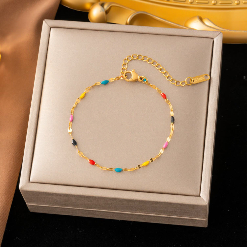 SS-12510 - Multi Colored Gold - Bracelet