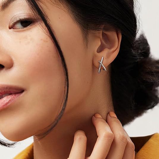 UNI-11326 - Silver Geometric - Earring