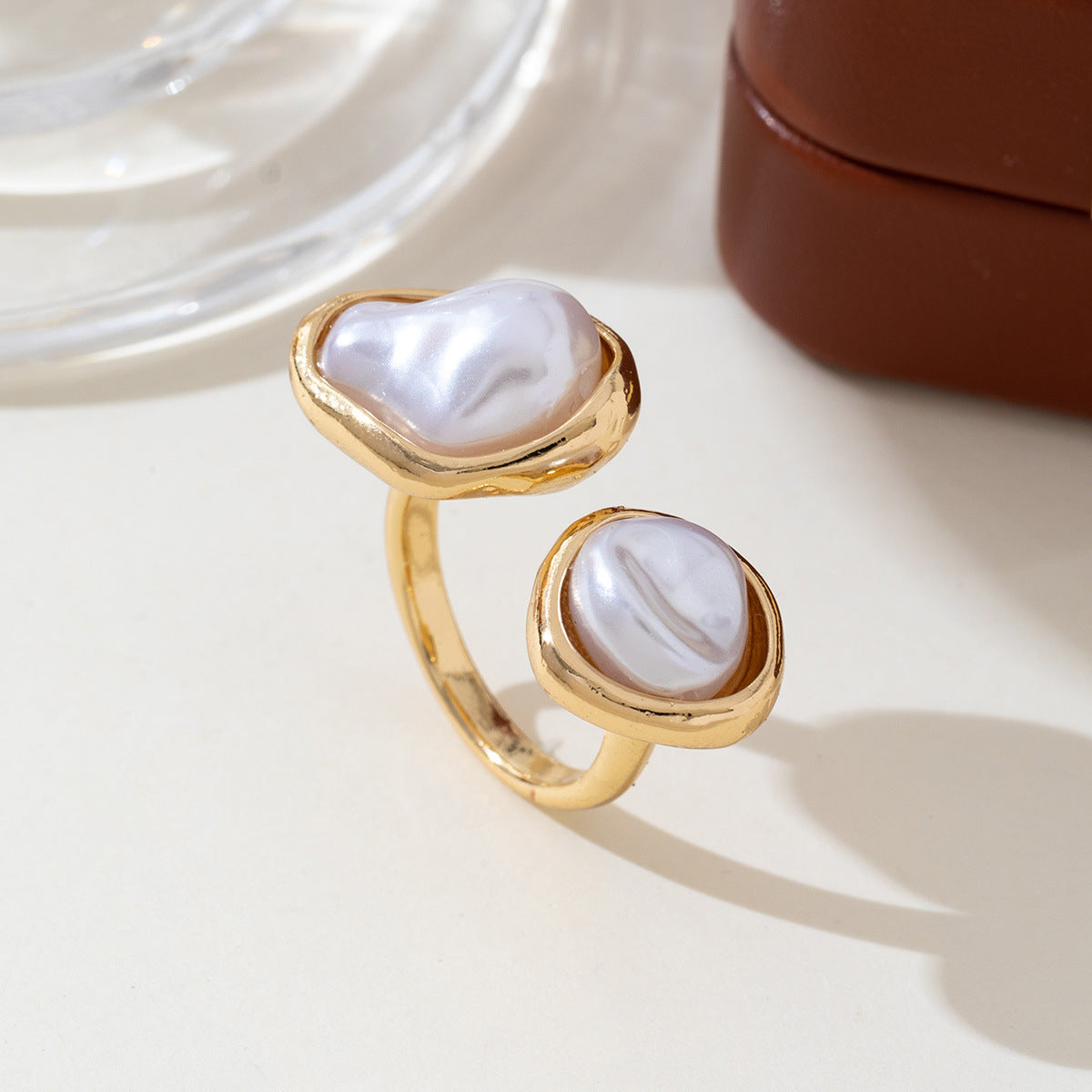 UNI-12698 - Pearly Gold Foil Series - Ring Style 4