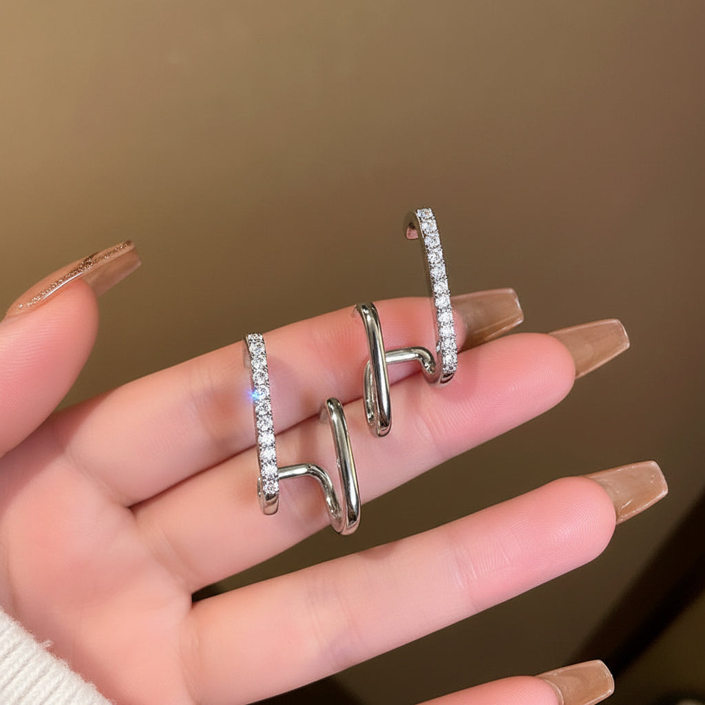 UNI-12605 - Trendy Silver - Earring
