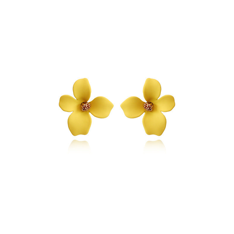 UNI-10897-4 - Yellow Flower - Earring