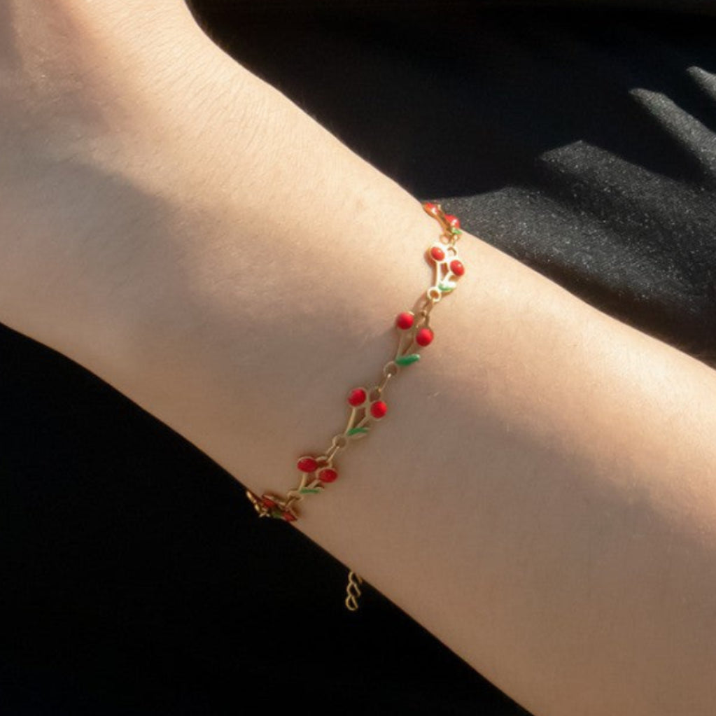 SS-12191 - Premium Gold Cherry Fruit - Bracelet