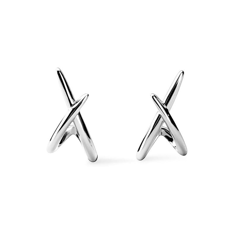 UNI-11326 - Silver Geometric - Earring