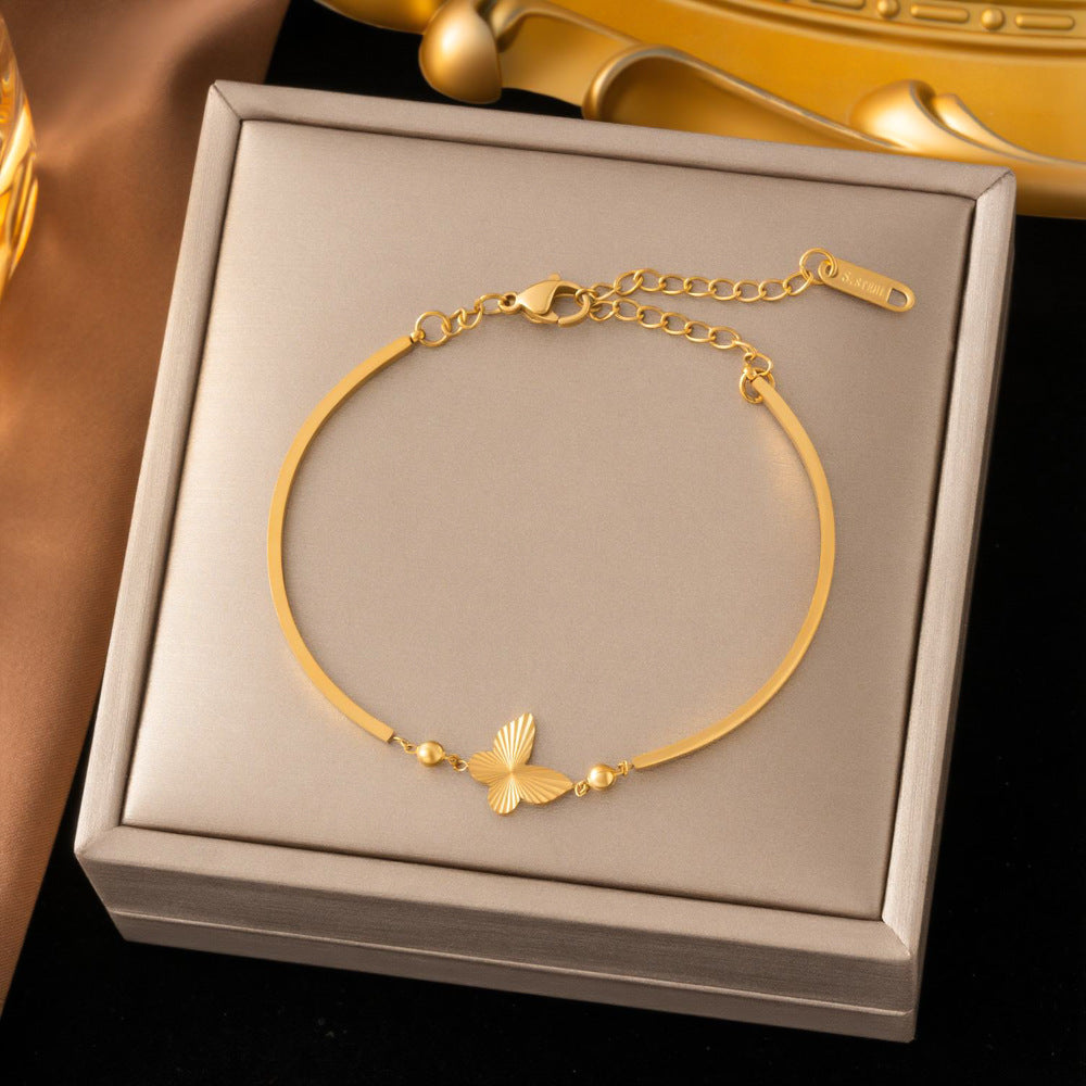 SS-12533 - Gold Butterfly - Bracelet