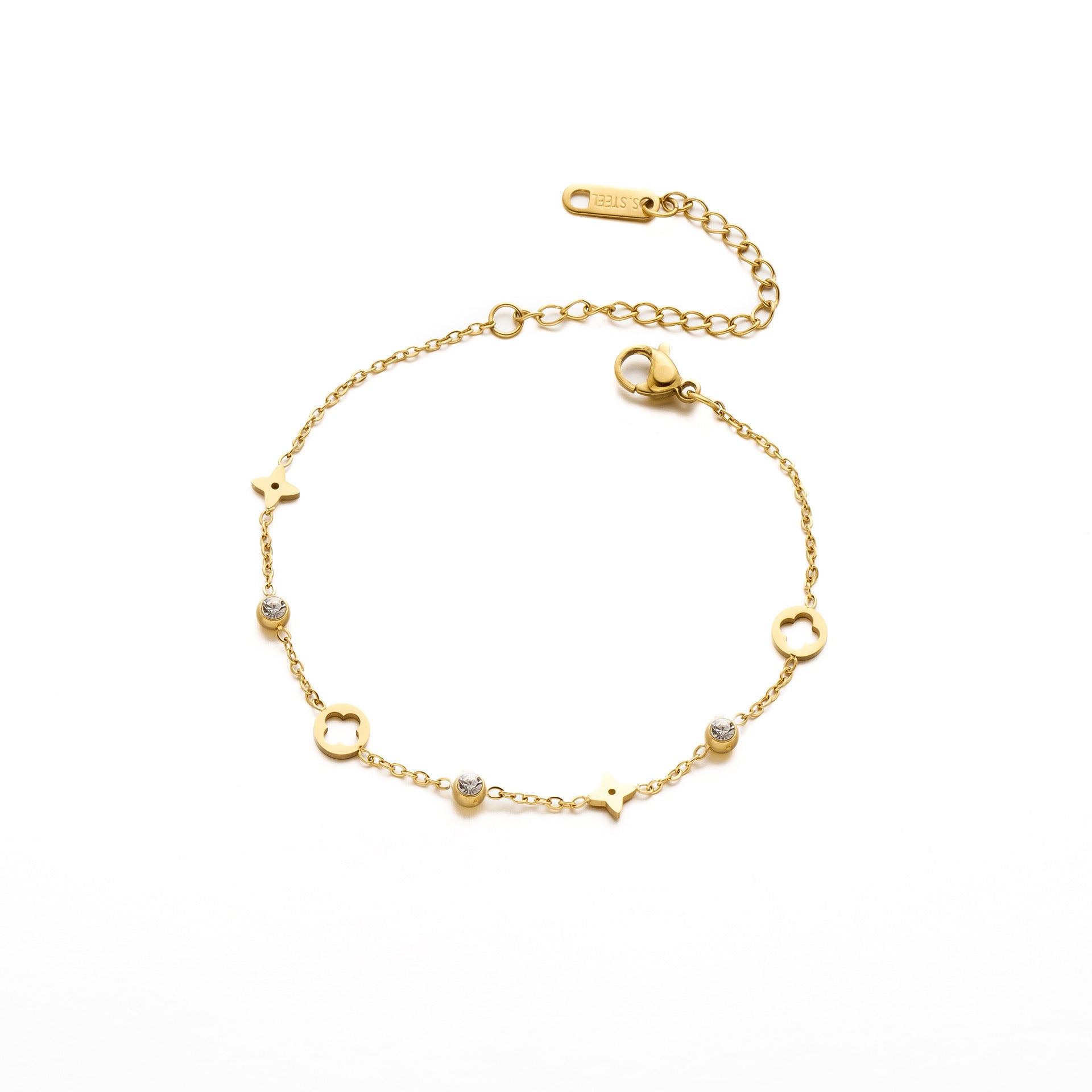 SS-11679 - Premium Silver Series Crystal Diamonds - Anklet