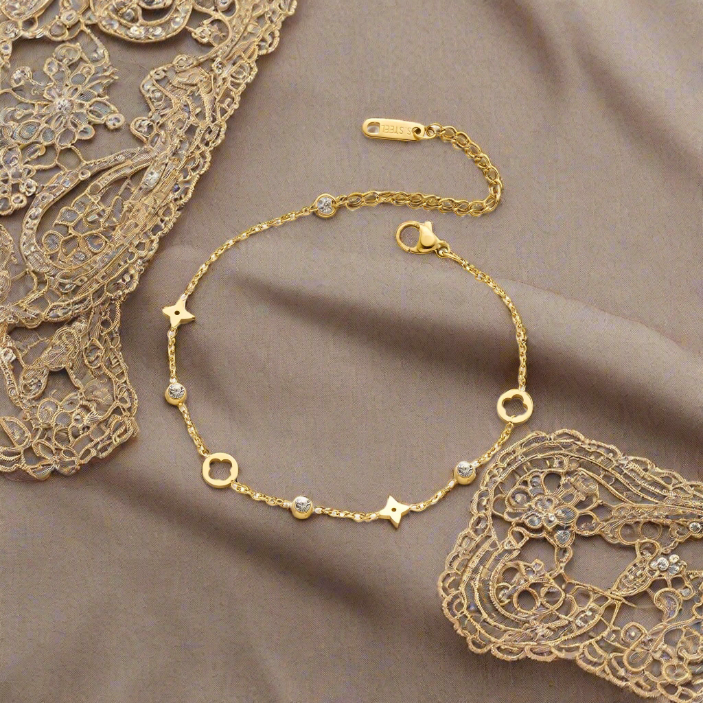 SS-11679 - Premium Silver Series Crystal Diamonds - Anklet