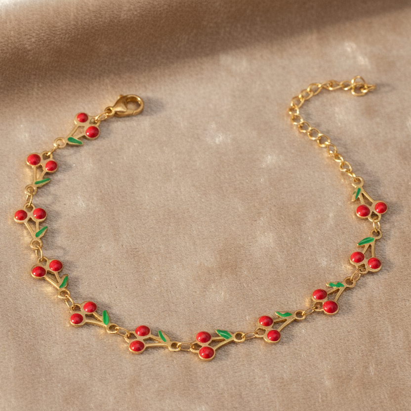 SS-12191 - Premium Gold Cherry Fruit - Bracelet