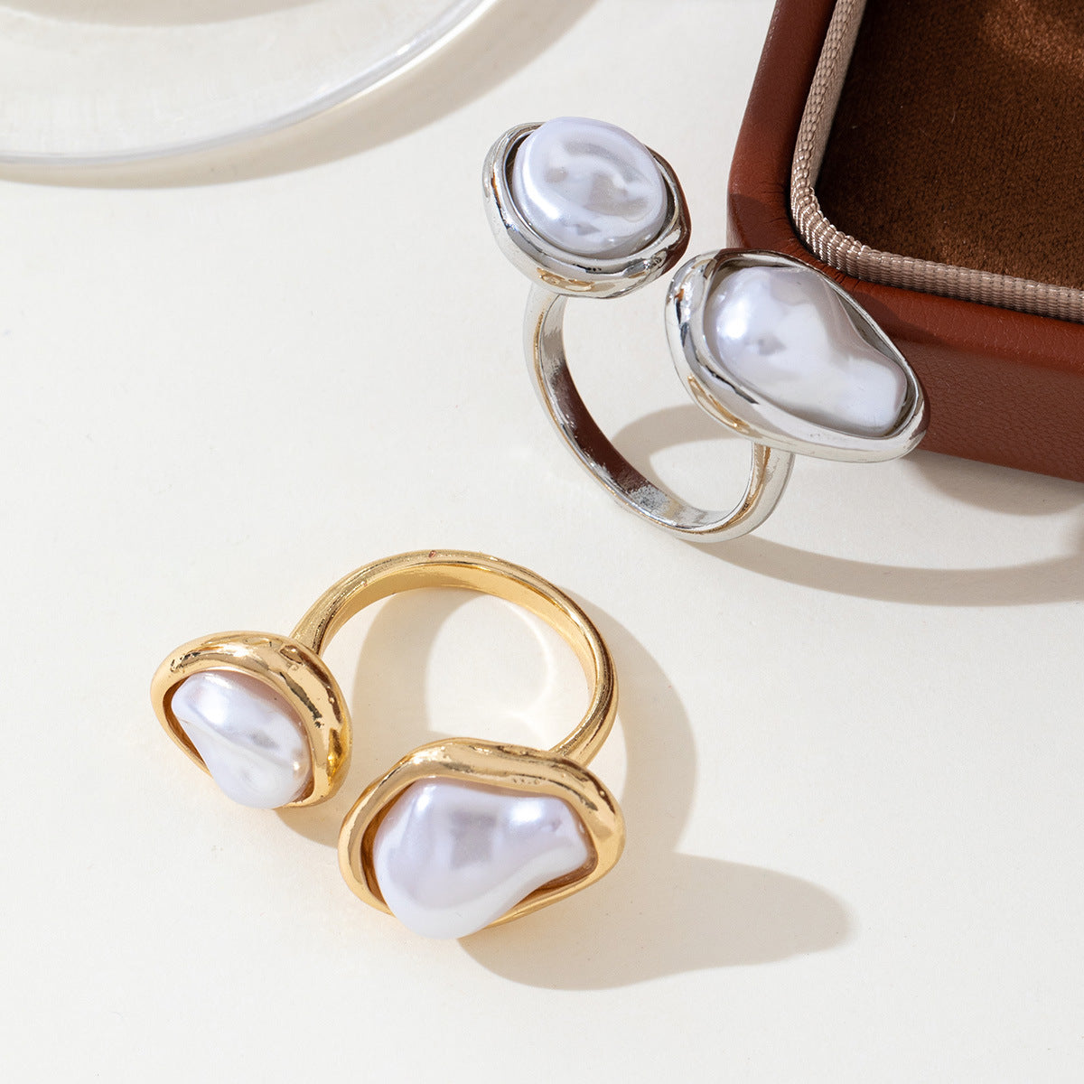 UNI-12698 - Pearly Gold Foil Series - Ring Style 4
