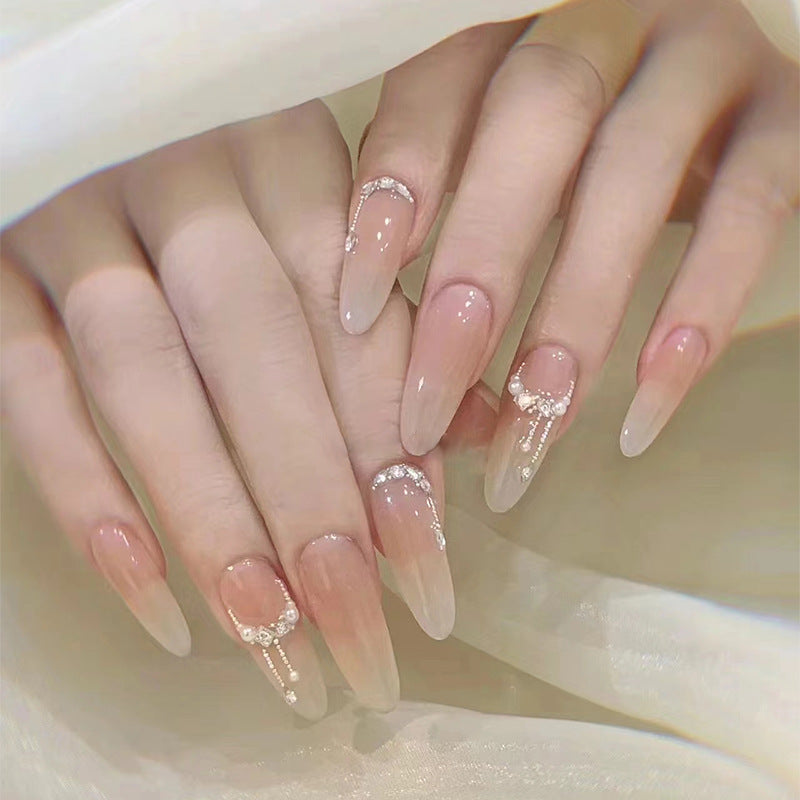 N-189 -  Fancy Long  - Press On Nail Set Of 24