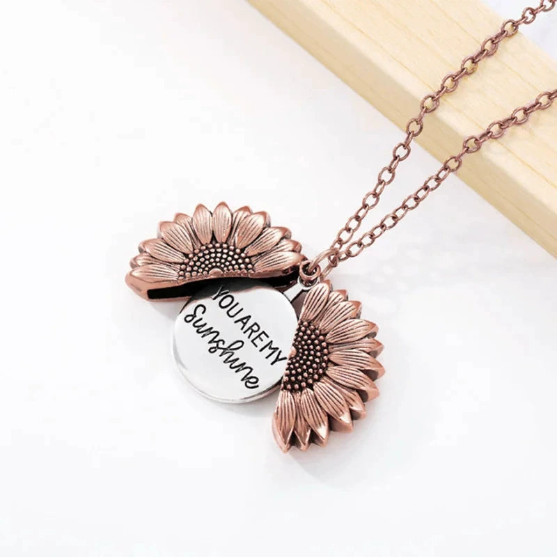 UNI-12594 - You're My Sunshine Sun Rose Gold - Necklace