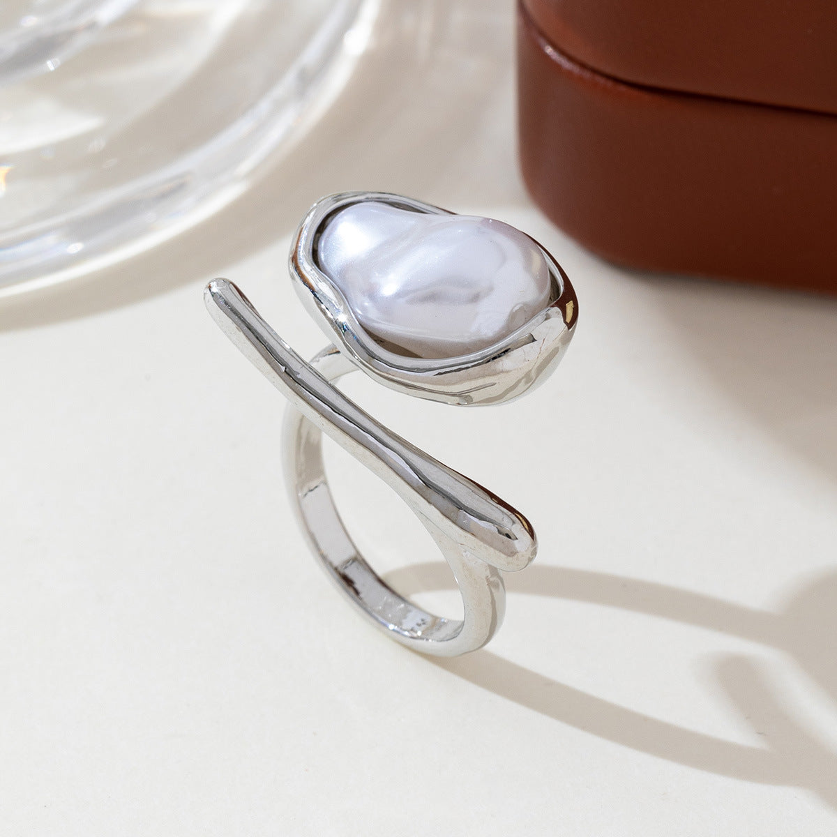 UNI-12699 - Pearly Silver Foil Series - Ring Style 1