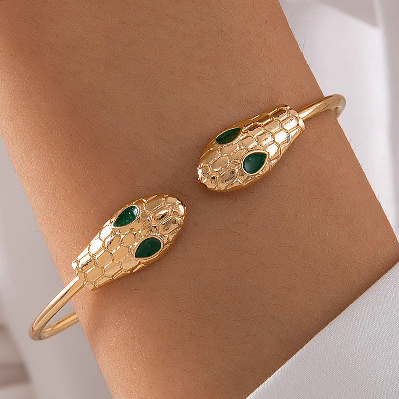 UNI-11107 - Snake Gold Bangle - Bracelet