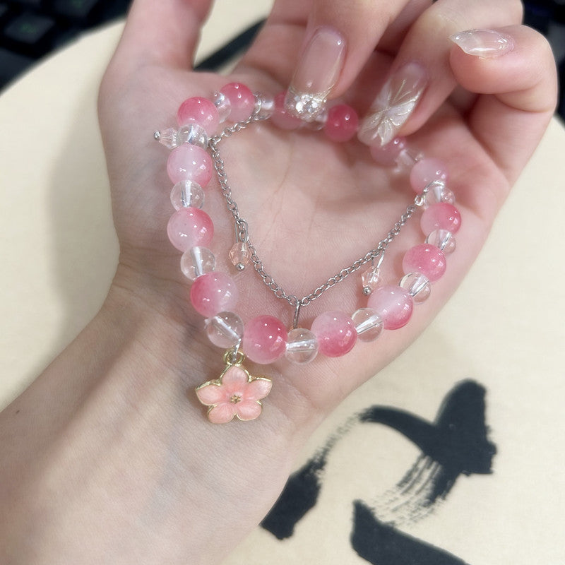 UNI-12304 - Pink Sakura Flower - Bracelet