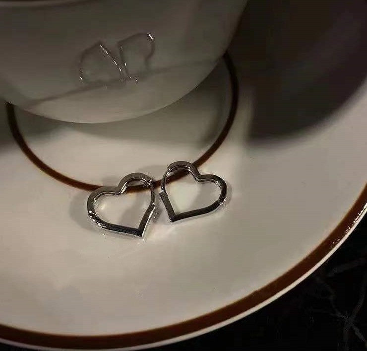 UNI-11011-12 - Foiled Heart - Earrings