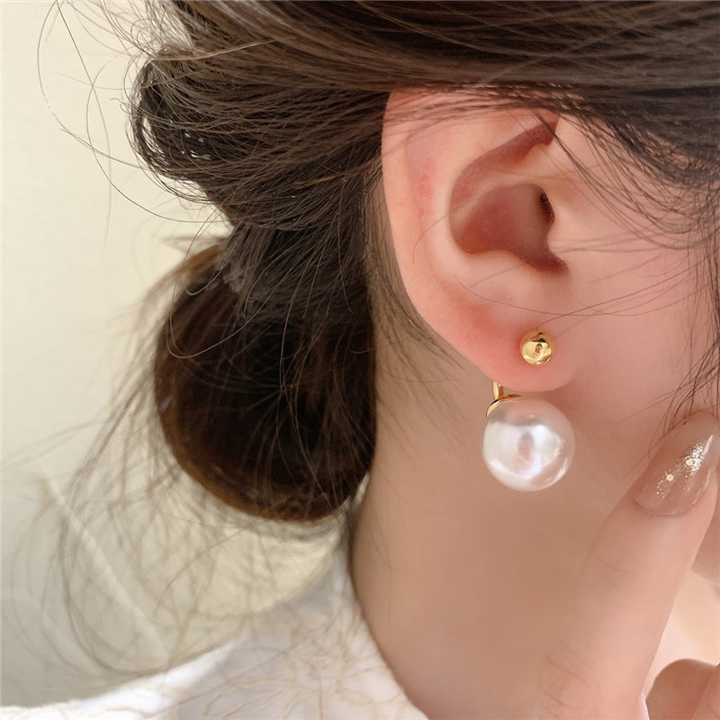 UNI-11240 - White Pearl Gold - Earring