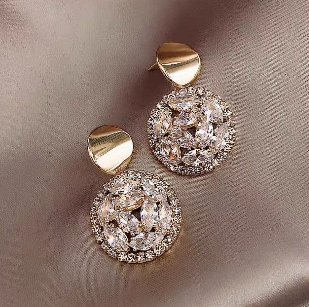 UNI-11000 - Fancy Diamonds Gold - Earrings