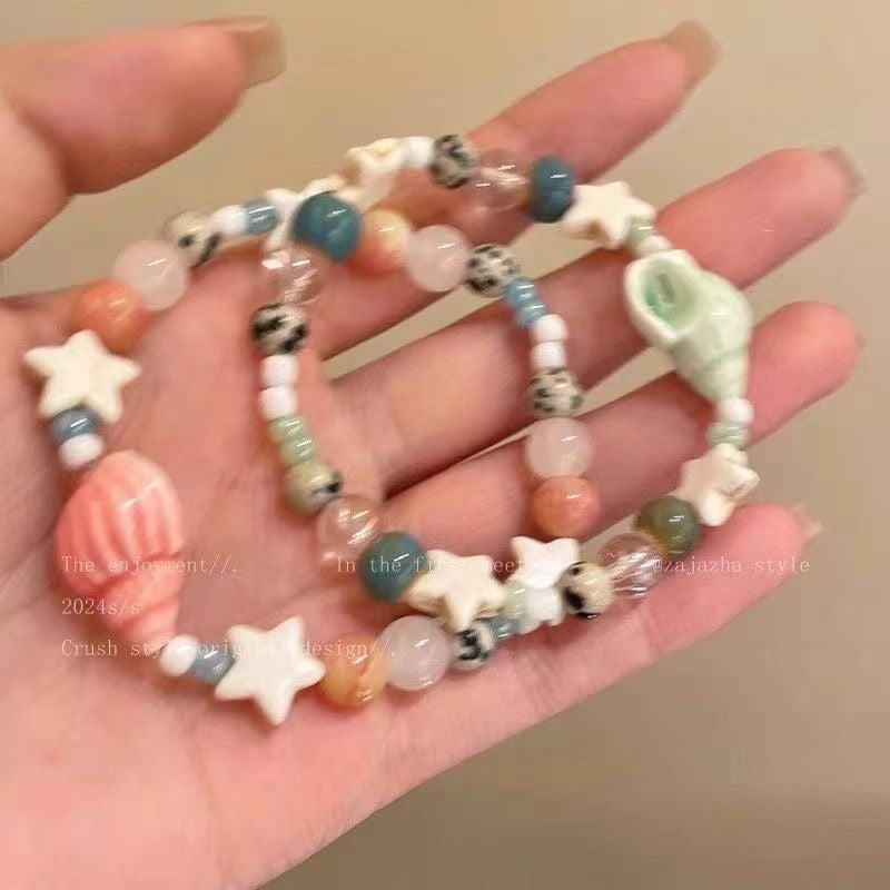 UNI-12318 - Sea Shell & Star Fish - Bracelet Style 2