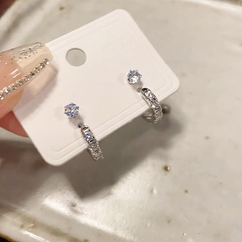 UNI-11327 - Diamond Silver - Earring Ser